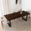 Masă extensibilă EDWIN 160-260 cm, nuc-negru