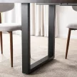 Masă extensibilă EDWIN 160-260 cm, nuc-negru