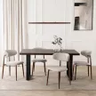 Masă extensibilă EDWIN 160-260 cm, nuc-negru