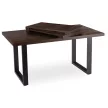 Masă extensibilă EDWIN 160-260 cm, nuc-negru