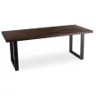 Masă extensibilă EDWIN 160-260 cm, nuc-negru