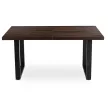 Masă extensibilă EDWIN 160-260 cm, nuc-negru