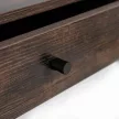 Consolă pentru hol cu sertare și poliță, 100 cm, stejar rustic/negru EVERLY