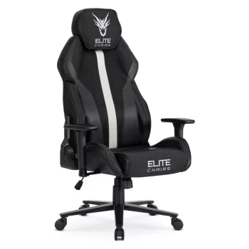 Scaun gaming rotativ culoare negru/alb NEXON