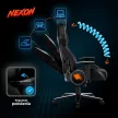 Scaun gaming rotativ culoare negru/alb NEXON