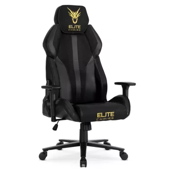 Scaun gaming rotativ culoare negru/galben NEXON