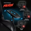 Scaun gaming rotativ culoare negru/galben NEXON