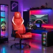 Scaun gaming rotativ culoare roșu NEXON