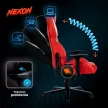 Scaun gaming rotativ culoare roșu NEXON