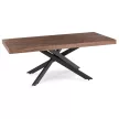 Masă extensibilă HAMPTON 160-240 cm nuc/negru