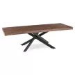 Masă extensibilă HAMPTON 160-240 cm nuc/negru