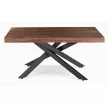 Masă extensibilă HAMPTON 160-240 cm nuc/negru