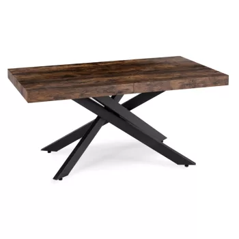 Masă extensibilă HAMPTON 160-240 cm stejar rustic/negru