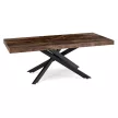 Masă extensibilă HAMPTON 160-240 cm stejar rustic/negru