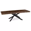 Masă extensibilă HAMPTON 160-240 cm stejar rustic/negru