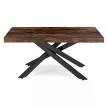 Masă extensibilă HAMPTON 160-240 cm stejar rustic/negru