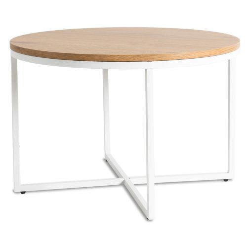 Masă culoare stejar auriu/alb HANTEL