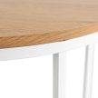 Masă culoare stejar auriu/alb HANTEL
