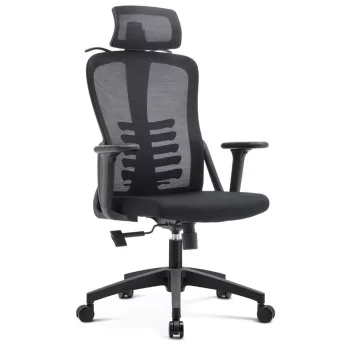 Fotoliu rotativ JULIET ergonomic negru