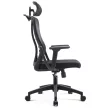 Fotoliu rotativ JULIET ergonomic negru