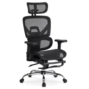 Scaun rotativ ergonomic, culoare negru KAIR