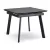 Masă extensibilă ceramică LARES 90-150 cm marmură neagră/negru