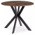 Masă de dining 90 cm, culoare stejar rustic/negru LAUREN
