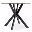 Masă de dining 90 cm, culoare stejar rustic/negru LAUREN
