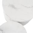 Set măsuțe de cafea cu finisaj efect marmură albă LEILA