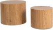 Set măsuțe de cafea culoare stejar natur LEILA
