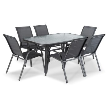 Set mobilier de grădină negru – LIBERTY
