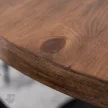 Masă de dining 100 cm, culoare stejar rustic/negru LINO