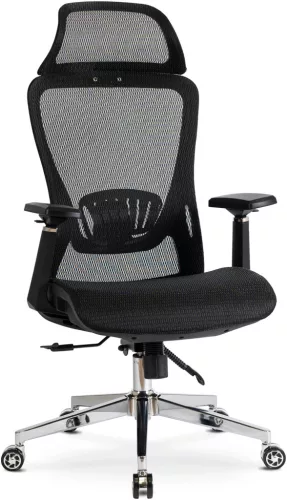 Scaun rotativ ergonomic, culoare negru LITOS