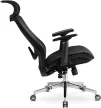 Scaun rotativ ergonomic, culoare negru LITOS