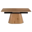 Masă ceramică extensibilă pentru dining 160–200 cm, finisaj stejar LIZBONA