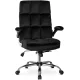 Scaun rotativ LONDON negru catifea