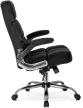 Scaun rotativ LONDON negru catifea