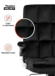 Scaun rotativ LONDON negru catifea