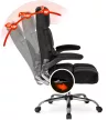 Scaun rotativ LONDON negru catifea