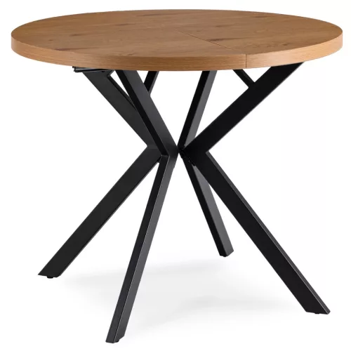 Masă extensibilă LUGO 90-190 cm stejar auriu/negru
