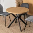 Masă extensibilă LUGO 90-190 cm stejar auriu/negru