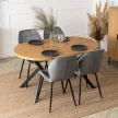 Masă extensibilă LUGO 90-190 cm stejar auriu/negru