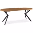 Masă extensibilă LUGO 90-190 cm stejar auriu/negru