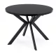 Masă extensibilă dining negru 100–250 cm Lukas