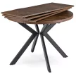 Masă de dining extensibilă 100–250 cm, finisaj stejar rustic/negru LUKAS