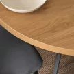 Masă extensibilă de dining 100–250 cm, culoare stejar auriu/negru LUKAS