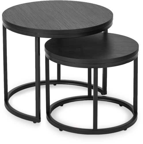 Set măsuțe de cafea culoare negru MANU