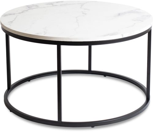 Masă culoare marmură albă/negru CONNY MAX
