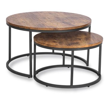 Set măsuță cafea FIGO MAX stejar rustic