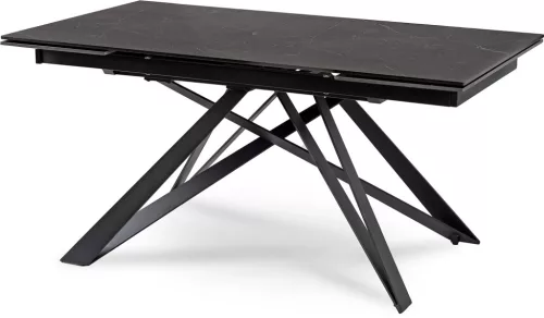 Masă extensibilă ceramică 160–240 cm, culoare marmură neagră MAXIME